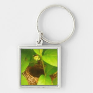 Premium Square Bird Nest Keychain