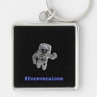 Premium Square Keyboard #foreveralone Keychain