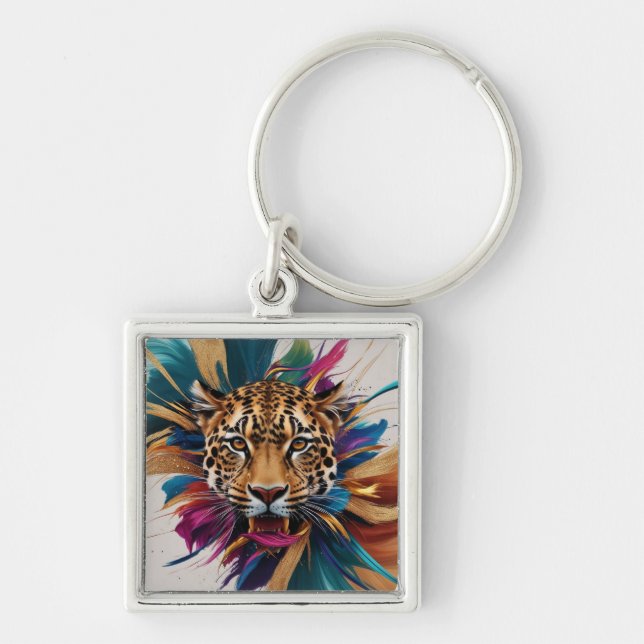 Premium square keychain  (Front)