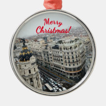 Premium Square Ornament of Madrid