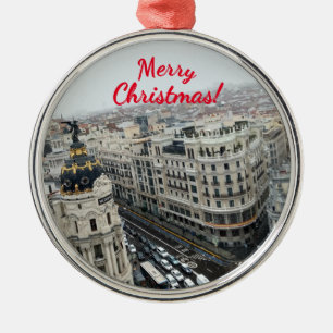 Premium Square Ornament of Madrid