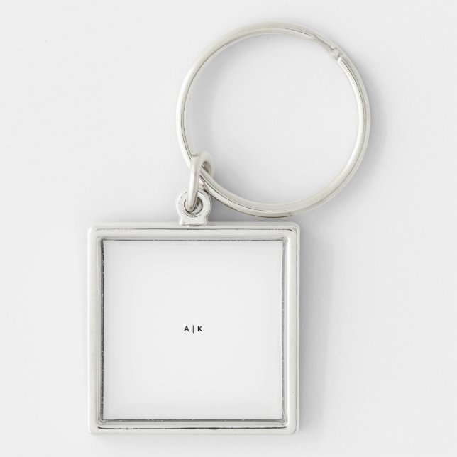 Premium Square, Small Keychain (Front)