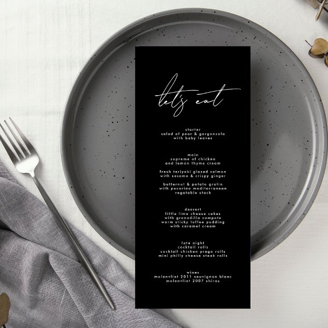 Premium Stylish Elegant Black & White Wedding Program (Creator Uploaded)