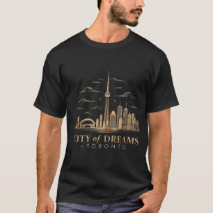 Premium Toronto - Deep Navy & Gold T-Shirt