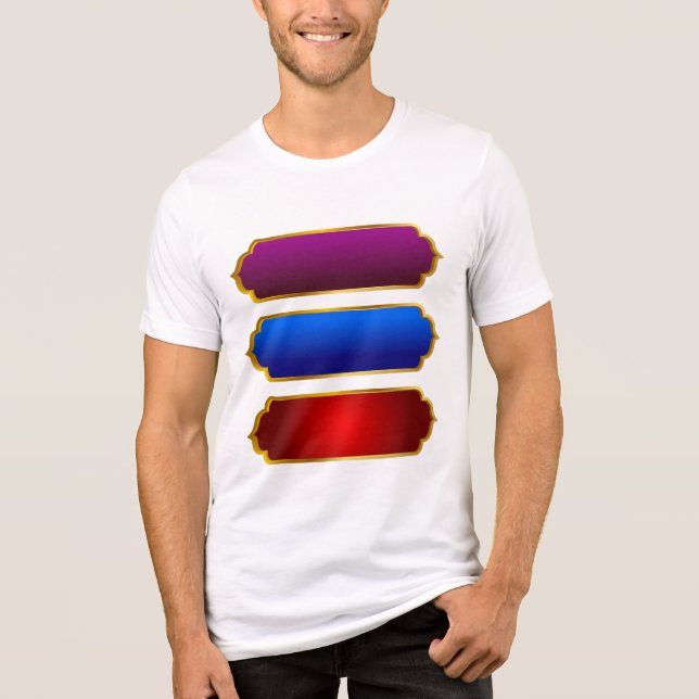 Premium White Cotton T-Shirt for Men Tri-Blend Shirt (Front)