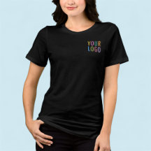 Premium Women’s Black T-Shirt Custom Company Logo