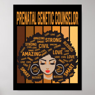 Prenatal Genetic Counselor Black History Month Pri Poster