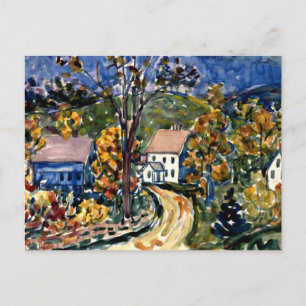 Prendergast - Country Road, New Hampshire Postcard