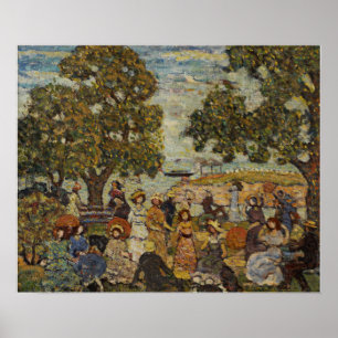 Prendergast - Landscape With Figures Poster