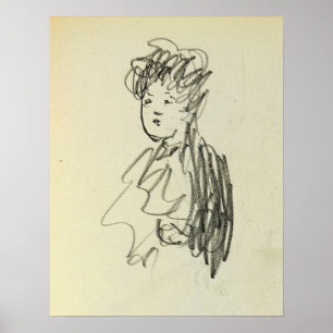Prendergast - Woman Bust Length Poster