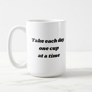 Prenez à chaque jour une tasse de café de tasse à