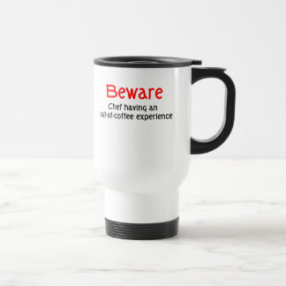 Prenez garde du chef hors de la tasse d'expérience