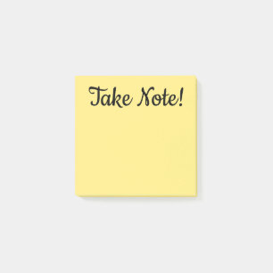 Prenez le bloc-notes de post-it de note
