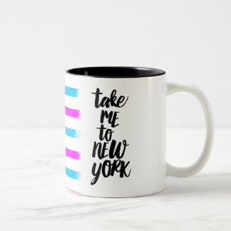 Prenez-moi au noir de New York la tasse à deux