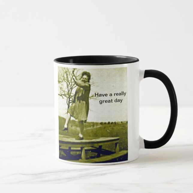 Prenez un coup de pied hors du matin Big Mug (Droite)