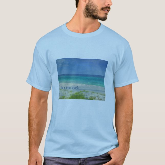 Prenez un T-shirt d'océan de respiration profonde (Devant)