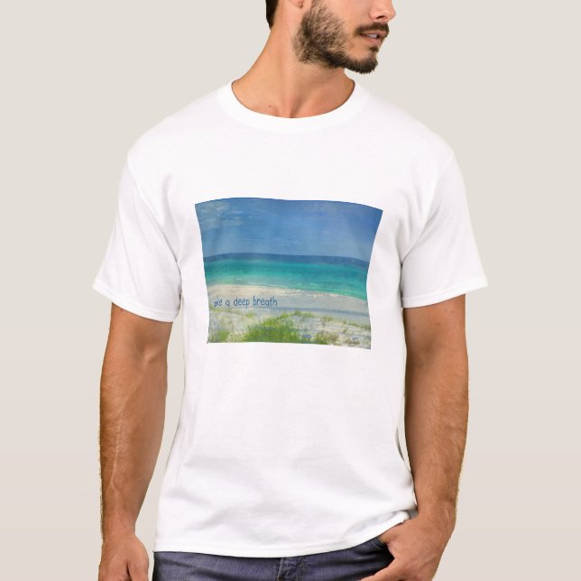 Prenez un T-shirt d'océan de respiration profonde (Devant)