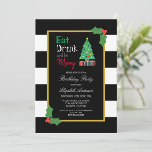 Prenez Un Verre Et Soyez Joyeux Invitation De Fête