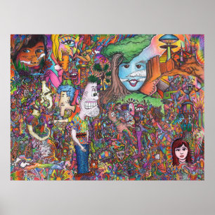 Prenez une affiche de regard