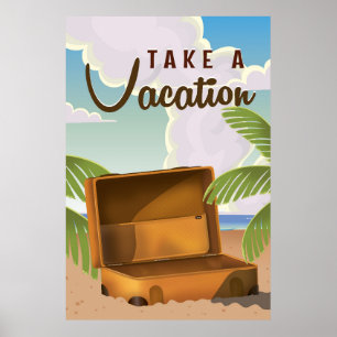 Prenez une affiche de voyage vintage Vacation