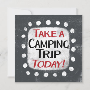 Prenez une carte de voeux pour un voyage en Campin
