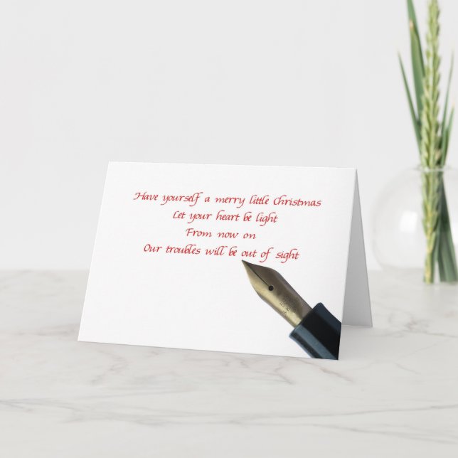 prenez une petite carte de noël (Devant)