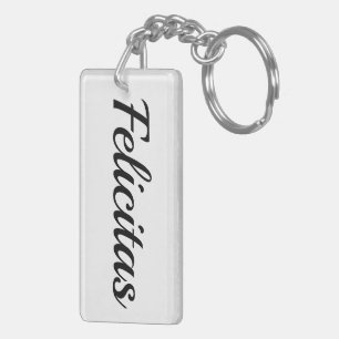 prénom personnalisable Felicitas noir blanc