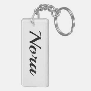 Prénom personnalisable Nora noir et blanc