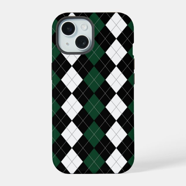 Prep Argyle iPhone 15 Case (Back)