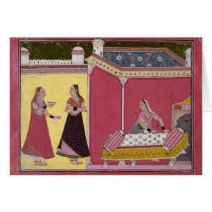 Préparation du lit, Bilaspur, c.1690-1700