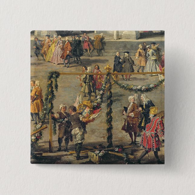 Preparation For the Firework Display 2 Inch Square Button (Front)