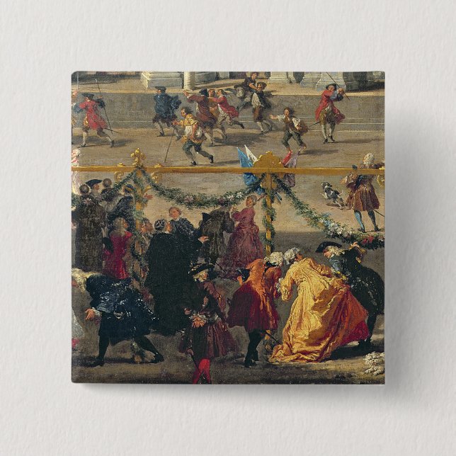 Preparation For the Firework Display 2 Inch Square Button (Front)
