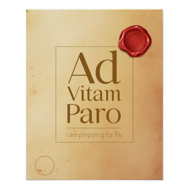 Preparation Motivational Quote - Latin Poster Art (Devant)