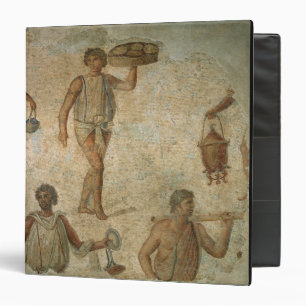 Preparations for a banquet, fragment of marble, li binder