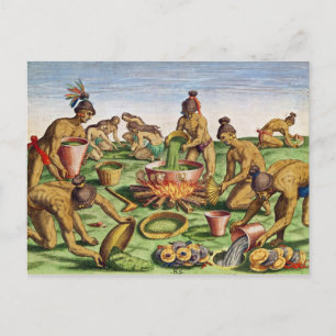 Preparations for a Feast, from 'Brevis Postcard