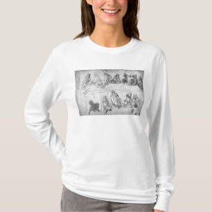 Preparatory drawing for the Last Supper T-Shirt