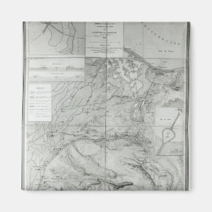 Preparatory Map of the Suez Canal, 1855 Magnet