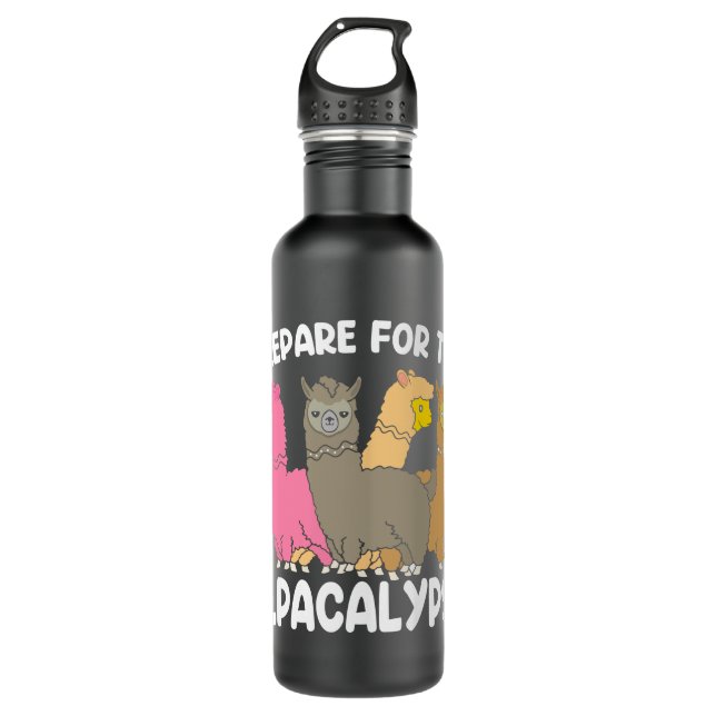 Prepare For The Alpacalypse 710 Ml Water Bottle (Front)