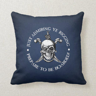 Prepare To Be Boarded Throw Pillow