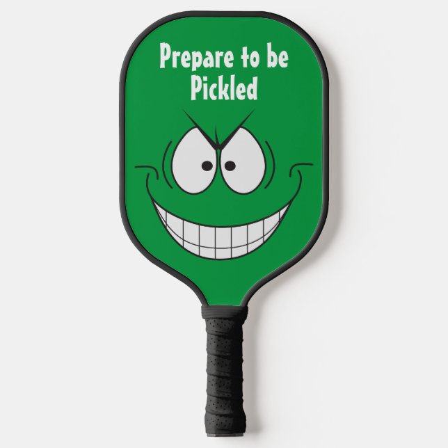 Prepare to be Pickled Green Warrior  Pickleball Paddle (Front)