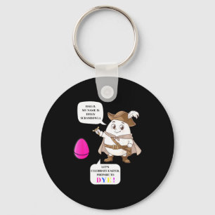 Prepare to dye funny easter egg dying  keychain