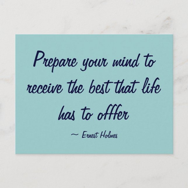 Prepare your mind - Postcard (Front)