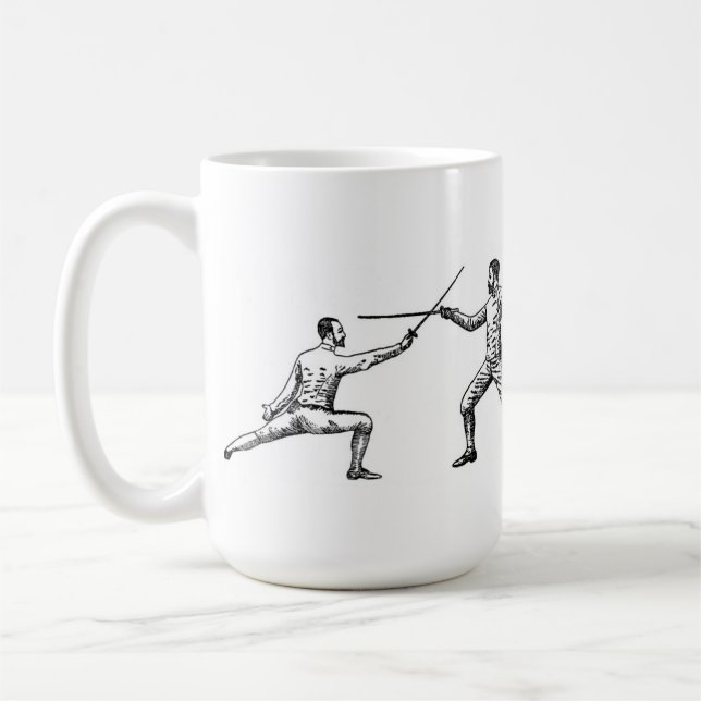 Préparez, clôturez ! Tasse de café vintage (Gauche)