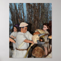 Preparing for a prehistoric hunt. 