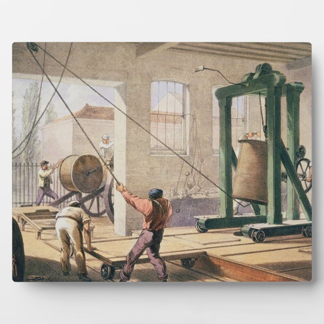 Preparing the Cable, from 'The Atlantic Telegraph' Plaque (Front)