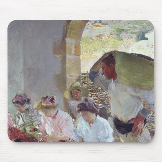 Preparing the Dry Grapes, 1890 Mouse Pad (Front)