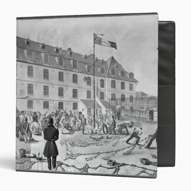 Preparing the shackling of the convicts binder (Front/Inside)