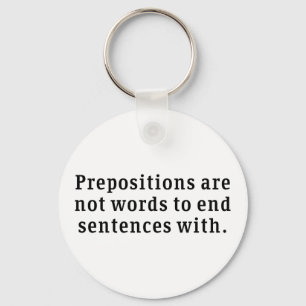 Prepositions Keychain