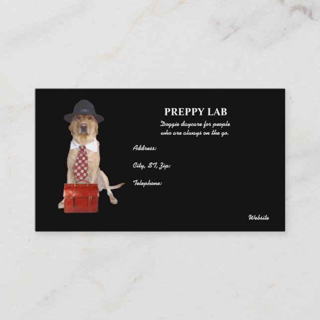 Preppie Lab Business Card (Front)