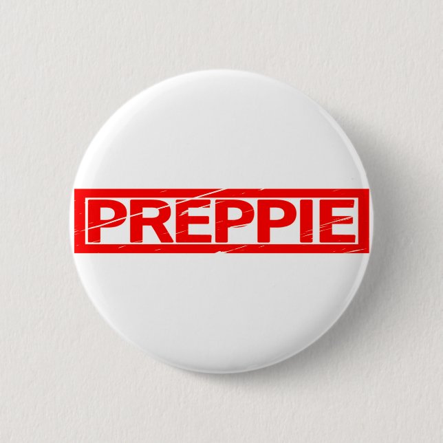 Preppie Stamp 2 Inch Round Button (Front)